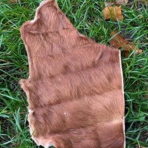 Plaque de peau de bœuf XL avec poils